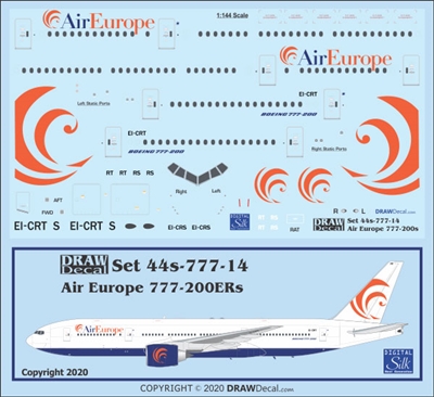 1:144 Air Europe Boeing 777-200