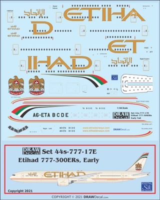 1:144 Etihad (early tail) Boeing 777-300