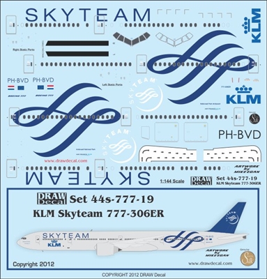1:144 KLM 'Skyteam' Boeing 777-300ER