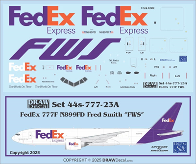 1:144 FedEx 'Fred W Smith' Boeing 777-2F
