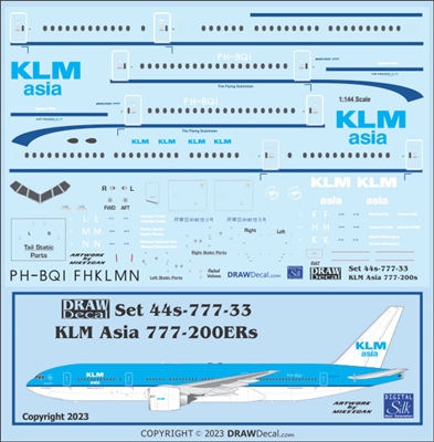 1:144 KLM Asia Boeing 777-200ER
