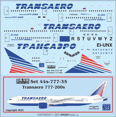 1:144 Transaero Boeing 777-200