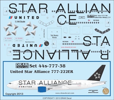 1:144 United 'Star Alliance' Boeing 777-200