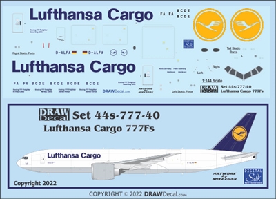 1:144 Lufthansa Cargo Boeing 777-2F
