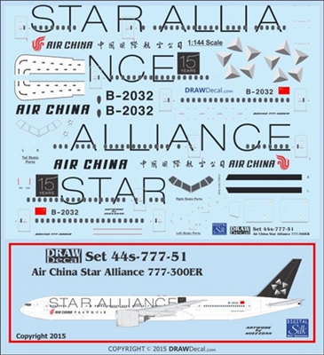 1:144 Air China 'Star Alliance' Boeing 777-300ER