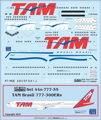 1:144 TAM Brasil Boeing 777-300ER