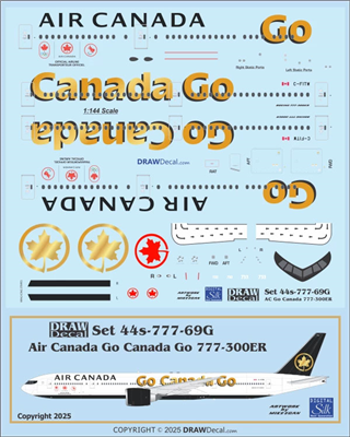 1:144 Air Canada (2017 cs)  "Go Canada Go" (2024) Boeing 777-300ER