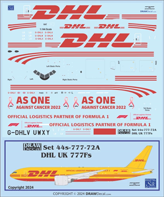 1:144 DHL (UK) Boeing 777-2F