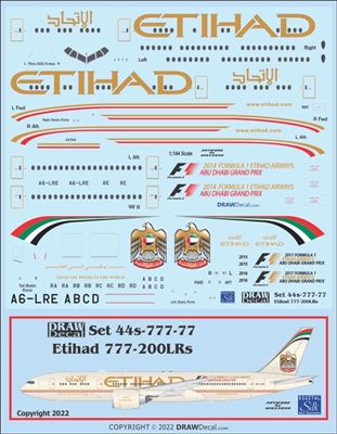 1:144 Etihad Boeing 777-200LR
