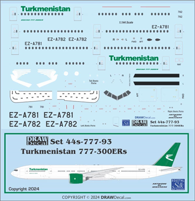 1:144 Turkmenistan Boeing 777-300ER
