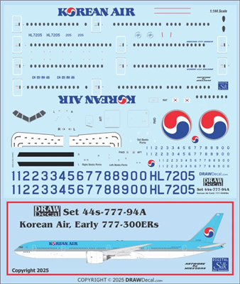 1:144 Korean Air (early scheme) Boeing 777-300ER