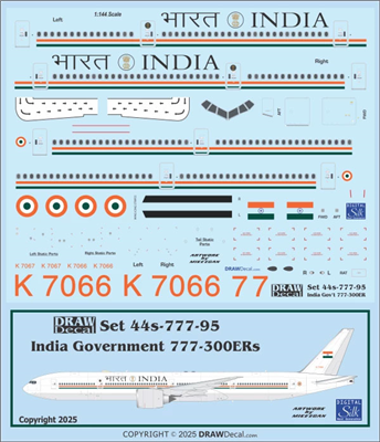 1:144 India (Government) Boeing 777-300ER