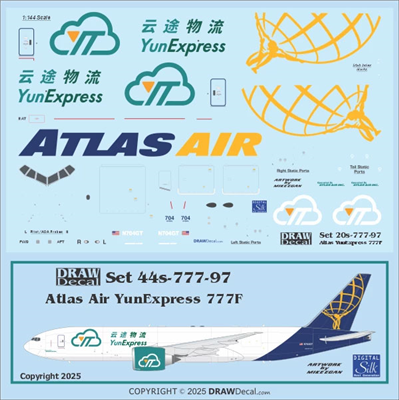 1:144 Atlas Air / Yun Express Boeing 777-2F