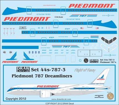 1:144 Piedmont Boeing 787-800