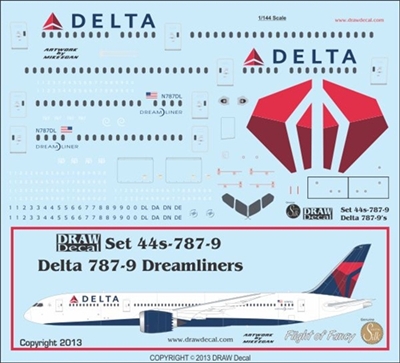 1:144 Delta Airlines Boeing 787-900