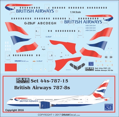 1:144 British Airways Boeing 787-8