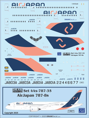 1:144 Air Japan Boeing 787-8