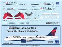 1:144 Delta Airlines (2007 cs) Airbus A.220-300