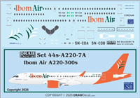 1:144 Ibom Air (2024 cs)  Airbus A.220-300