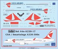 1:144 CSA Czech Airlines / Smartwings Airbus A.220-300