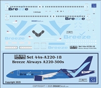 1:144 Breeze Airways Airbus A.220-300