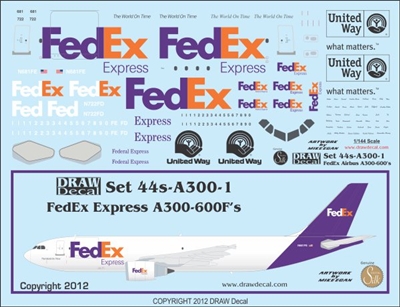 1:144 FedEx Airbus A.300-600F
