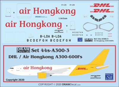 1:144 Air Hong Kong / DHL Airbus A.300-600F