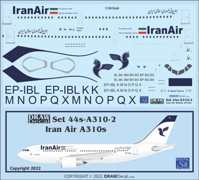 1:144 Iran Air Airbus A.310-200