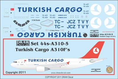 1:144 Turkish Cargo Airbus A.310-300F