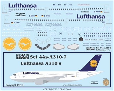 1:144 Lufthansa Airbus A.310-300