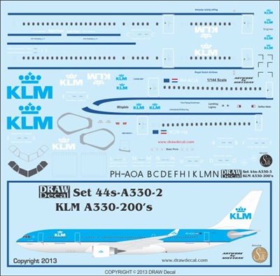 1:144 KLM (2005 cs) Airbus A.330-200