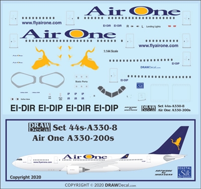 1:144 Air One Airbus A.330-200