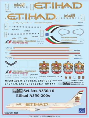 1:144 Etihad Airbus A.330-200