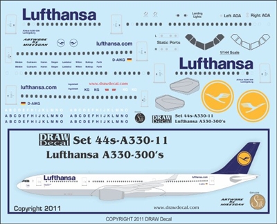 1:144 Lufthansa Airbus A.330-300