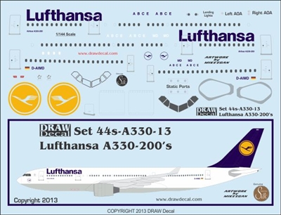 1:144 Lufthansa Airbus A.330-200