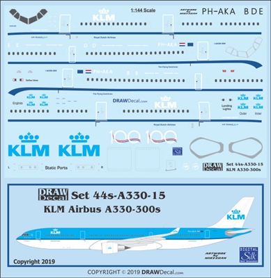 1:144 KLM (2005 cs) Airbus A.330-300