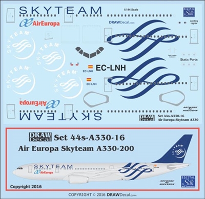 1:144 Air Europa 'Skyteam' Airbus A.330-200