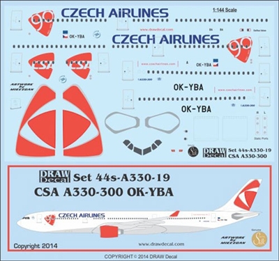 1:144 CSA Czech Airlines Airbus A.330-300