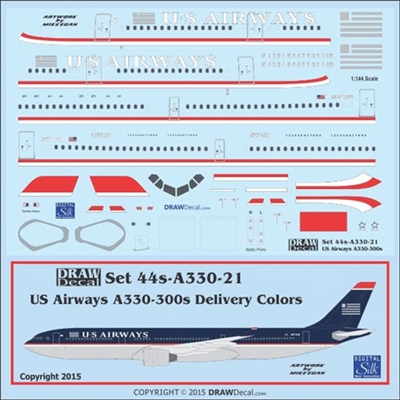 1:144 US Airways Airbus A.330-300