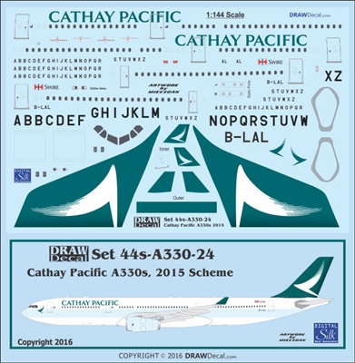 1:144 Cathay Pacific (2015 cs) Airbus A.330-300
