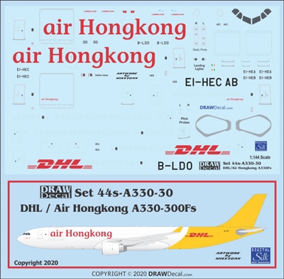 1:144 Air Hong Kong / DHL Airbus A.330-300F
