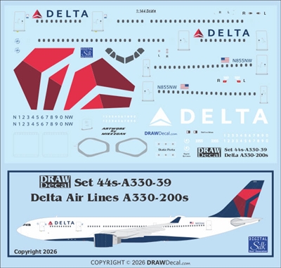 1:144 Delta Airlines (2007 cs) Airbus A.330-200