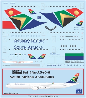 1:144 South African Airbus A.340-600