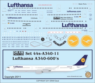 1:144 Lufthansa Airbus A.340-600