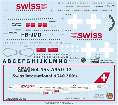 1:144 Swiss International Airbus A.340-300