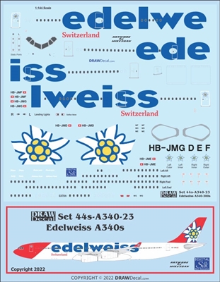1:144 Edelweiss Airbus A.340-300