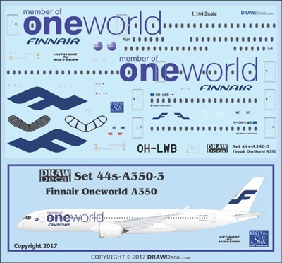 1:144 Finnair 'OneWorld' Airbus A.350-900