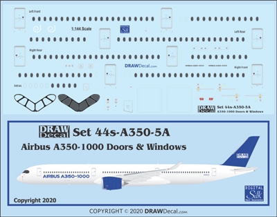 1:144 Airbus A350-1000 Doors and Windows
