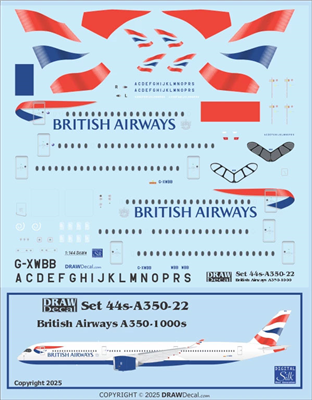 1:144 British Airways Airbus A.350-1000