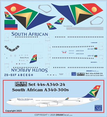 1:144 South African Airlines Airbus A.350-900